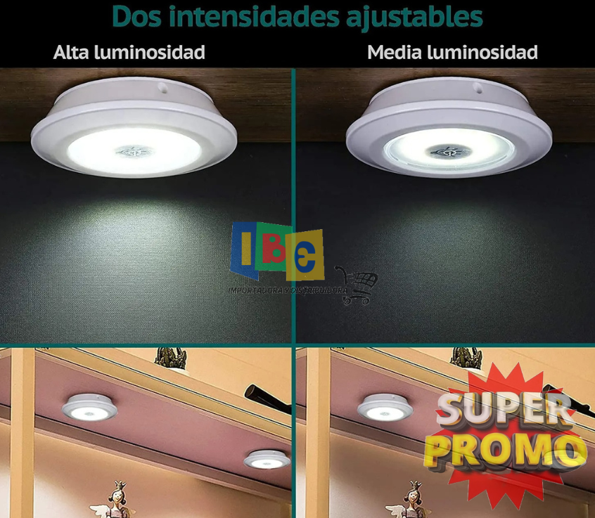 Lámparas Luz Led X3 Portátil Inalámbricas Adhesivas +control